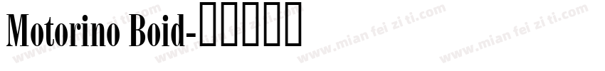 Motorino Boid字体转换